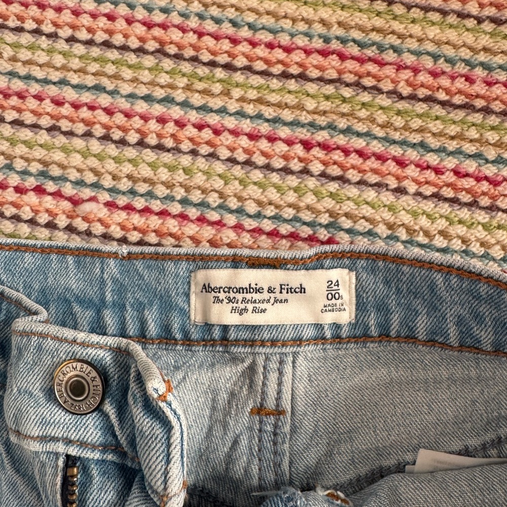 Abercrombie & Fitch Light Blue Flare Jeans - Picture 2 of 3